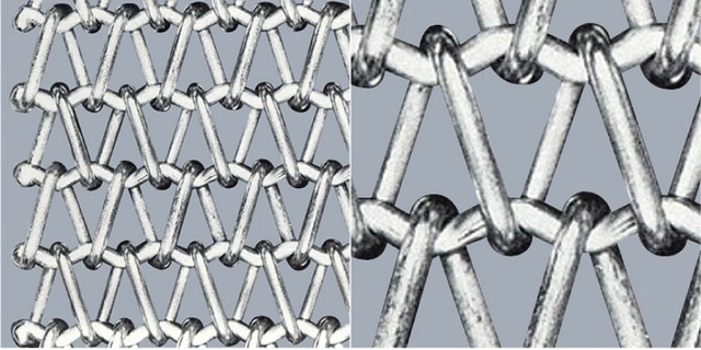 Металлическая конвейерная лента с проволочным соединением 